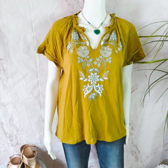 J. Jill embroidered top - Picture 3 of 7